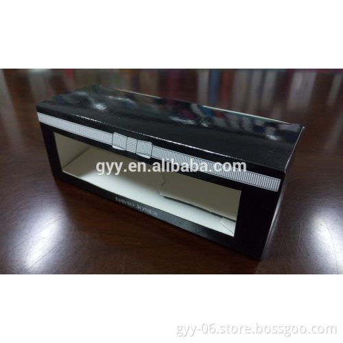 Black Cosmetic Paper Box with Die-cutting Window